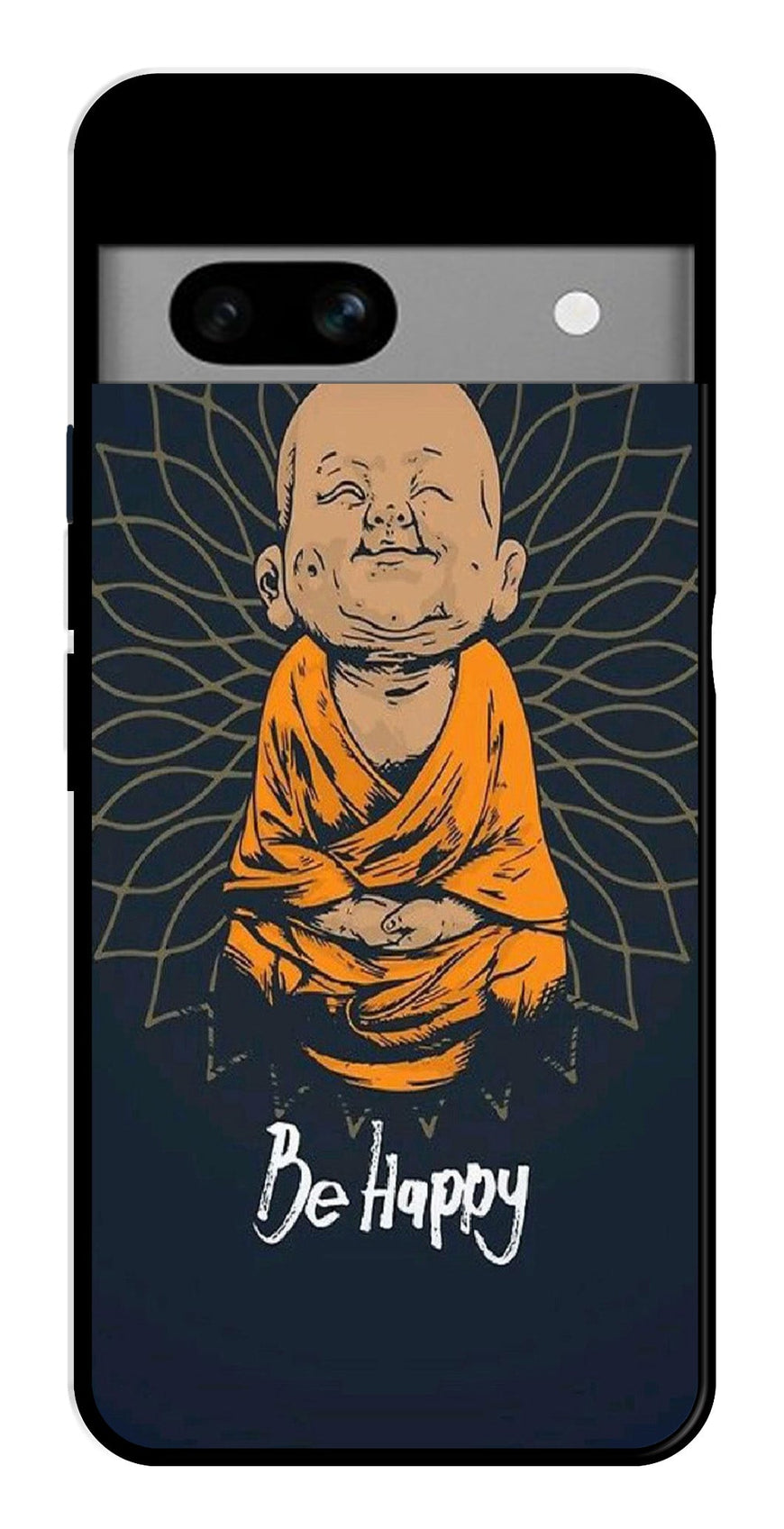 Be Happy Metal Mobile Case for Google Pixel 6a   (Design No -27)