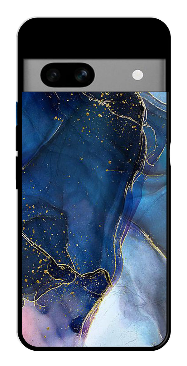 Blue Marble Metal Mobile Case for Google Pixel 6a   (Design No -34)