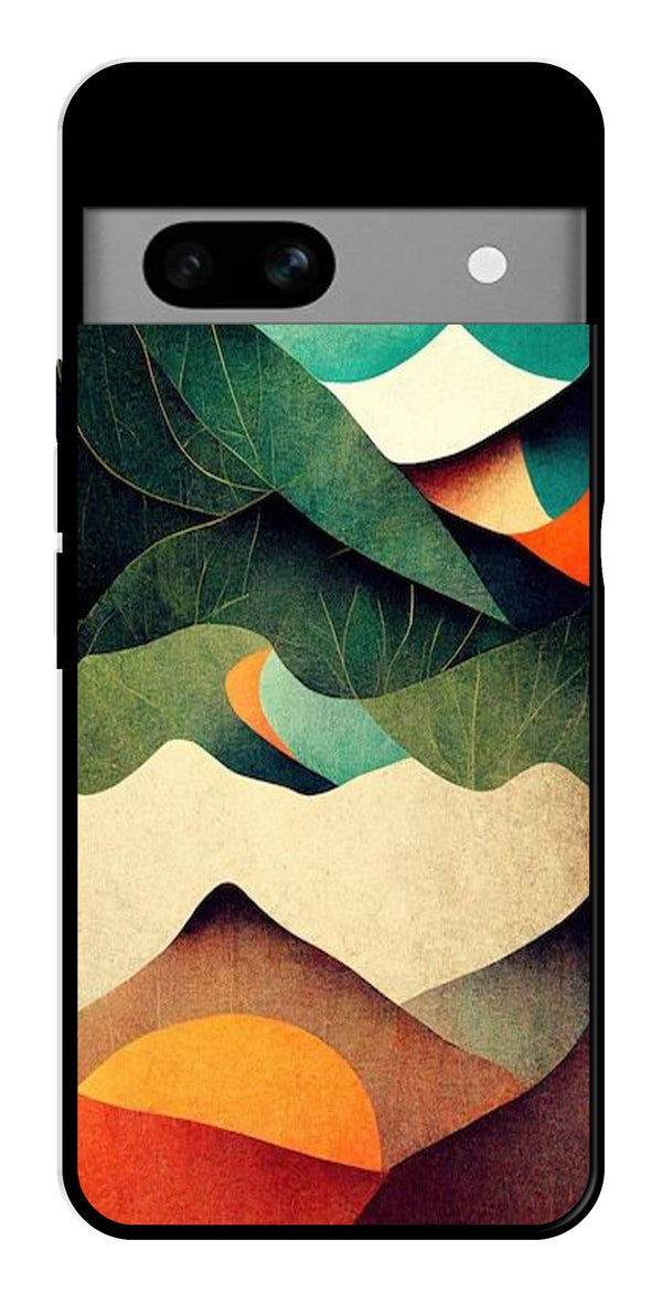 MultiColor Pattern Metal Mobile Case for Google Pixel 6a   (Design No -43)