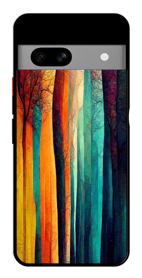 Modern Art Colorful Metal Mobile Case for Google Pixel 6a   (Design No -47)