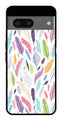 Colorful Feathers Metal Mobile Case for Google Pixel 7   (Design No -06)