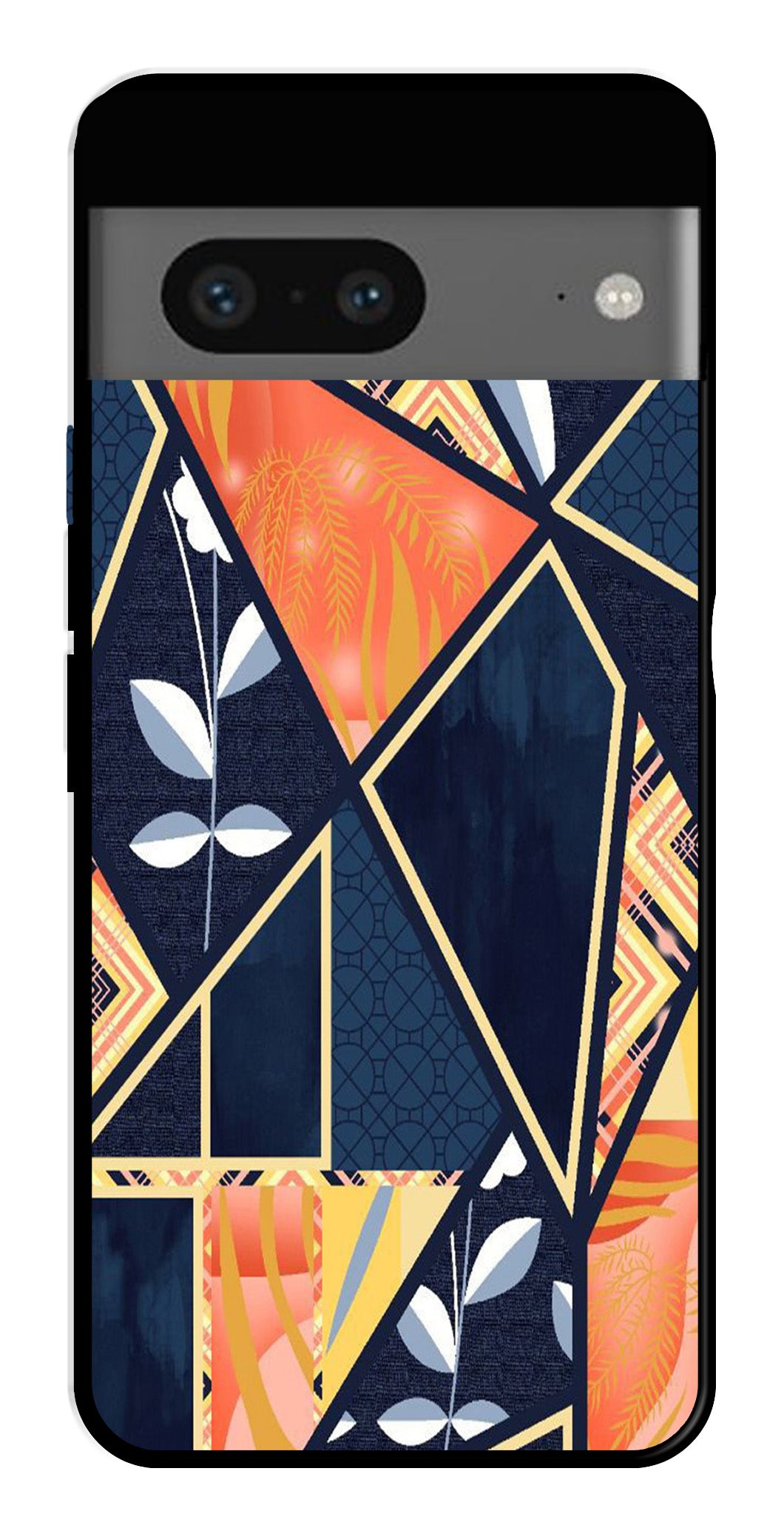 Marble Design Metal Mobile Case for Googel Pixel 7   (Design No -07)