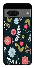 Floral Pattern2 Metal Mobile Case for Googel Pixel 7   (Design No -12)
