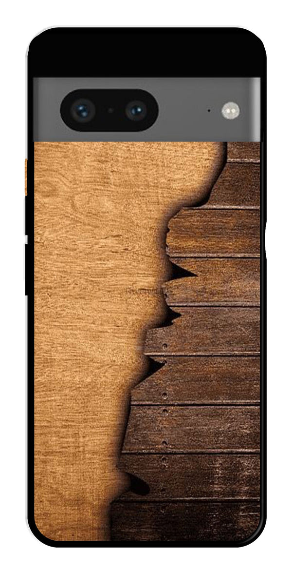 Wooden Design Metal Mobile Case for Google Pixel 7   (Design No -13)