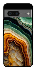 Marble Design Metal Mobile Case for Googel Pixel 7   (Design No -28)