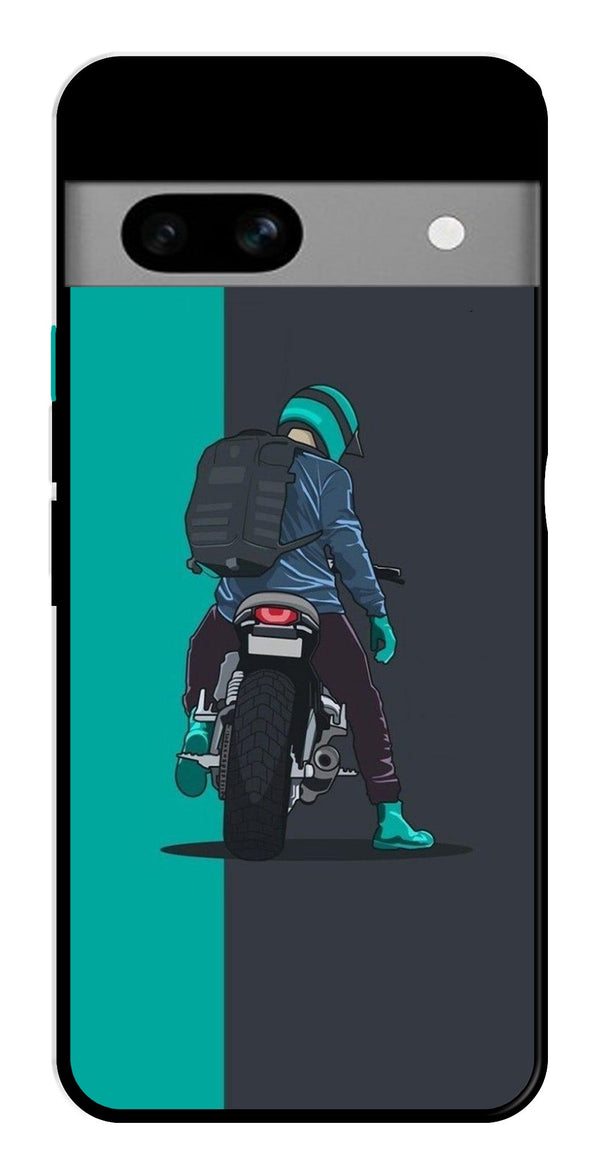 Bike Lover Metal Mobile Case for Google Pixel 7a   (Design No -05)