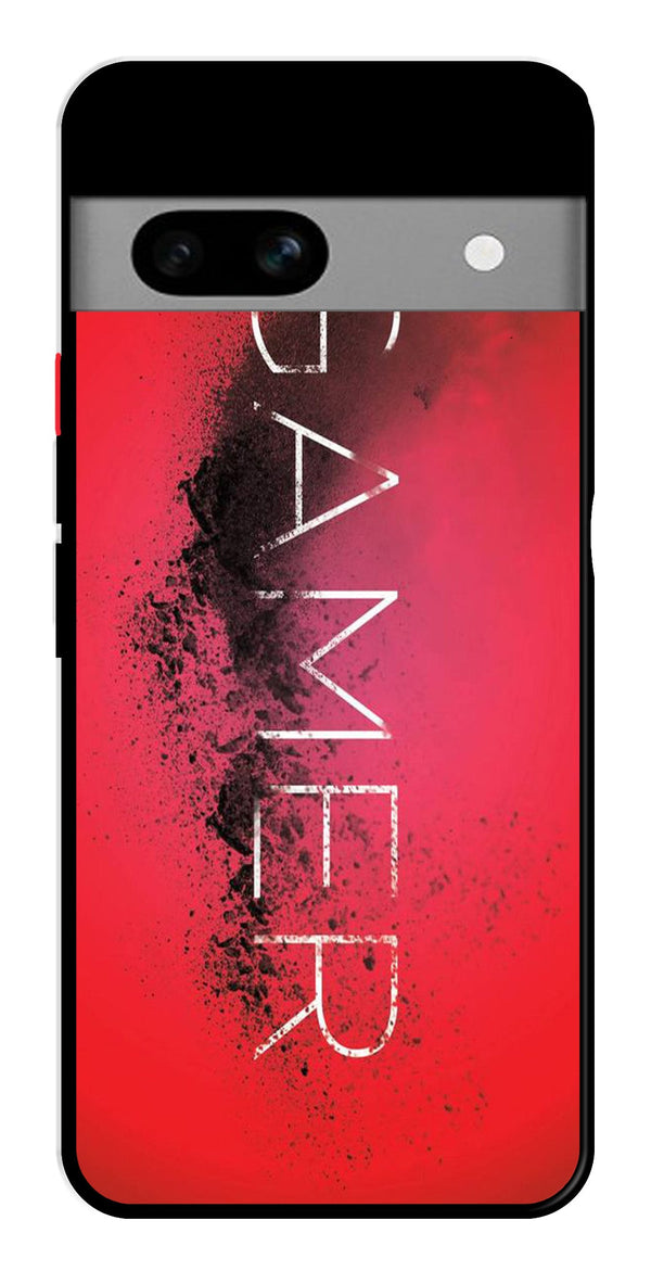 Gamer Pattern Metal Mobile Case for Google Pixel 7a   (Design No -41)