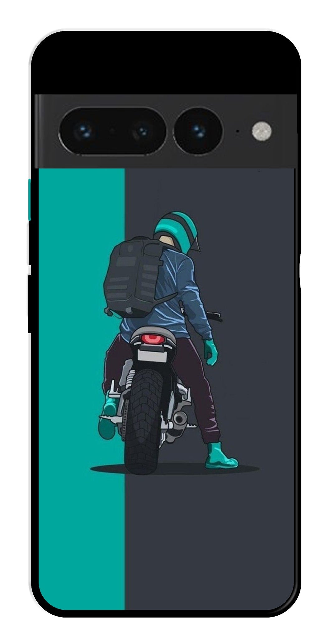 Bike Lover Metal Mobile Case for Google Pixel 7 Pro   (Design No -05)