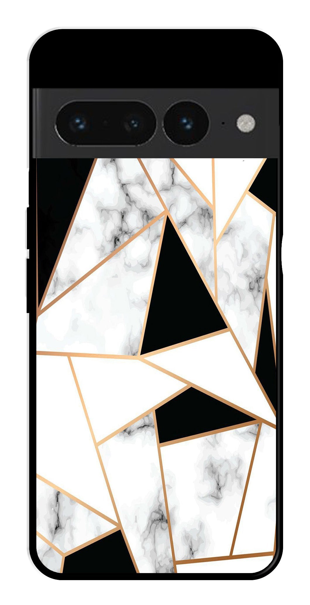 Marble Design2 Metal Mobile Case for Google Pixel 7 Pro   (Design No -08)