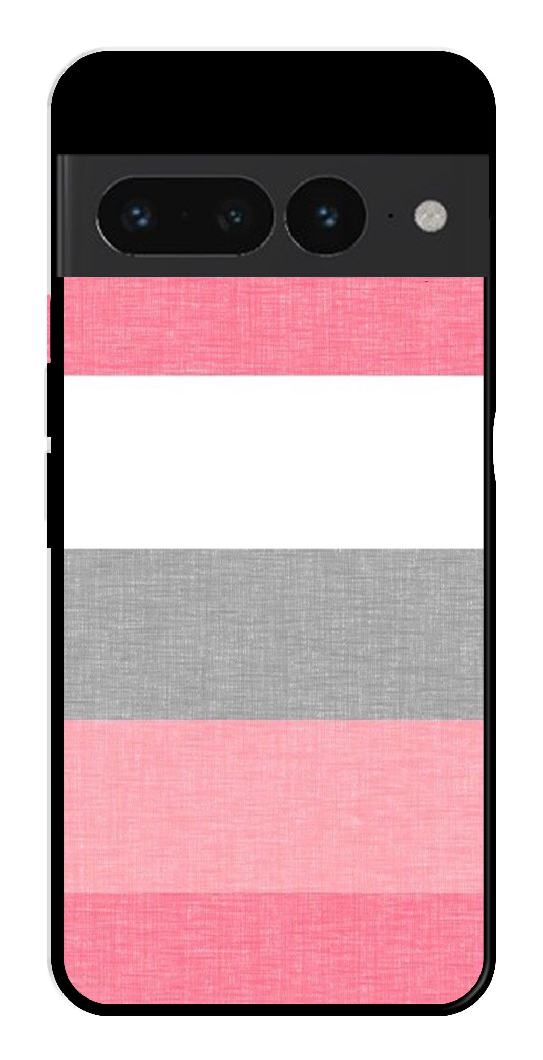 Pink Pattern Metal Mobile Case for Google Pixel 7 Pro   (Design No -23)