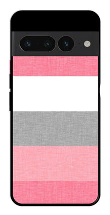 Pink Pattern Metal Mobile Case for Google Pixel 7 Pro