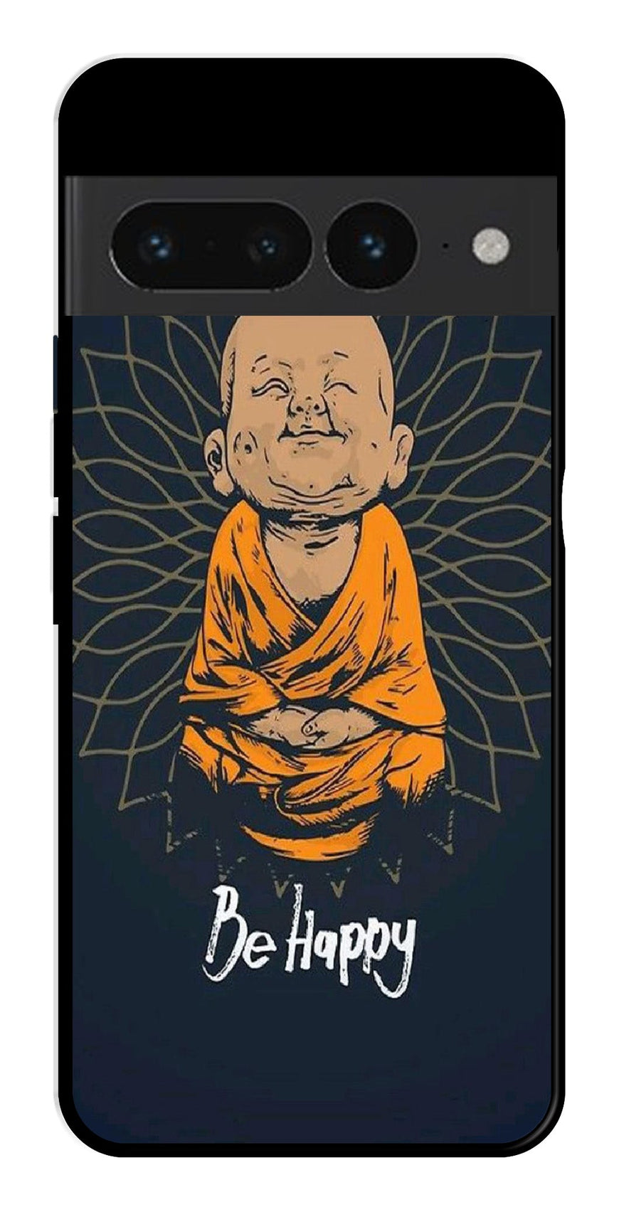 Be Happy Metal Mobile Case for Google Pixel 7 Pro   (Design No -27)