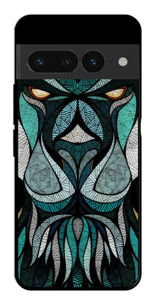 Lion Pattern Metal Mobile Case for Google Pixel 7 Pro