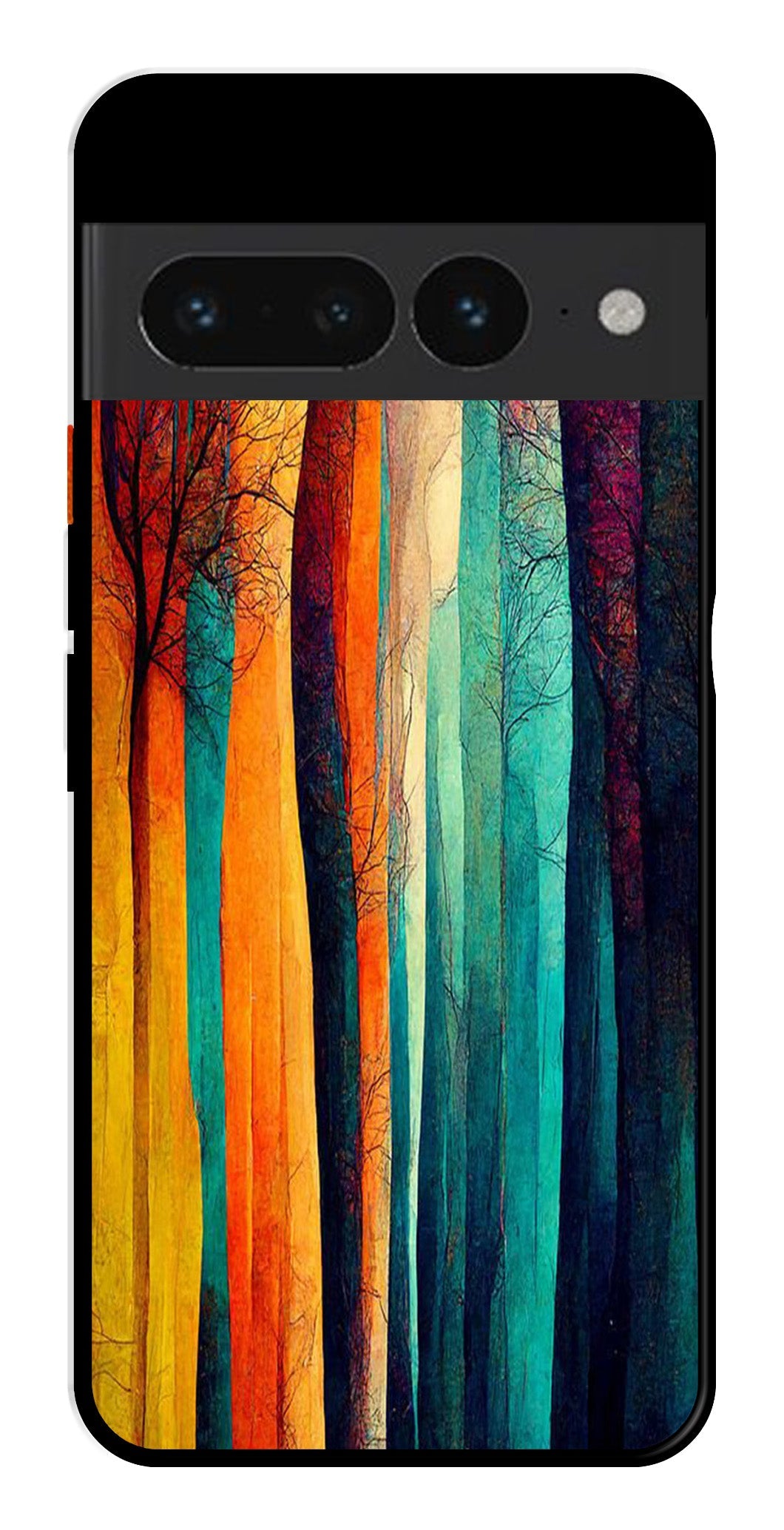 Modern Art Colorful Metal Mobile Case for Google Pixel 7 Pro   (Design No -47)