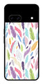 Colorful Feathers Metal Mobile Case for Google Pixel 8   (Design No -06)