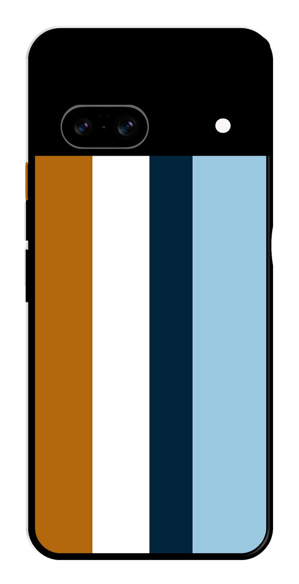 MultiColor Pattern Metal Mobile Case for Google Pixel 8   (Design No -17)