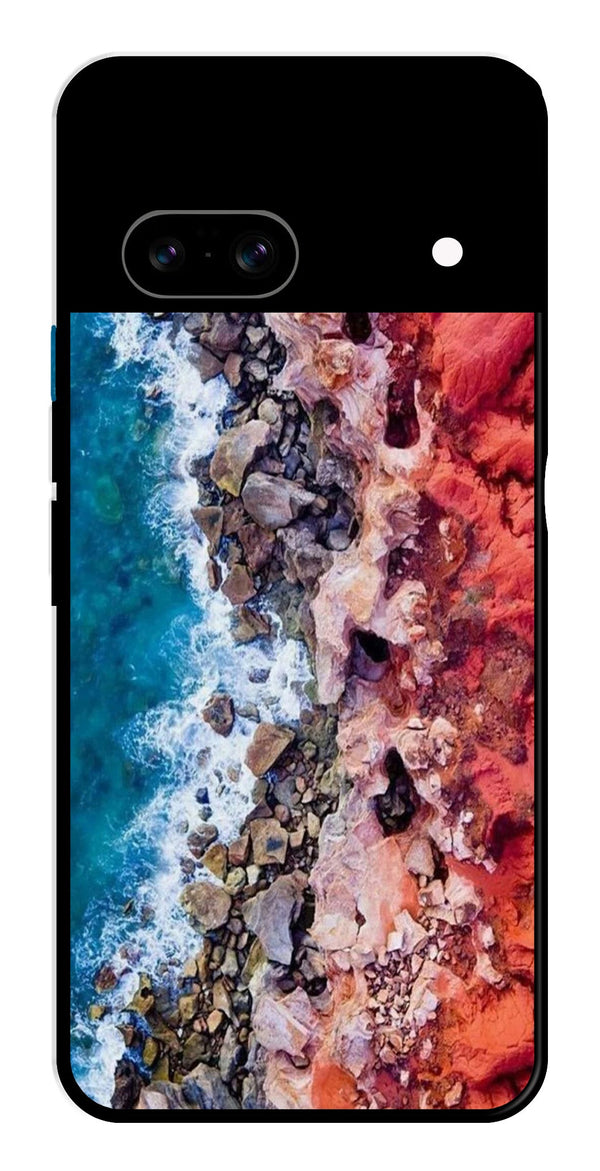 Sea Shore Metal Mobile Case for Google Pixel 8   (Design No -18)
