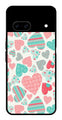 Hearts Pattern Metal Mobile Case for Google Pixel 8   (Design No -22)