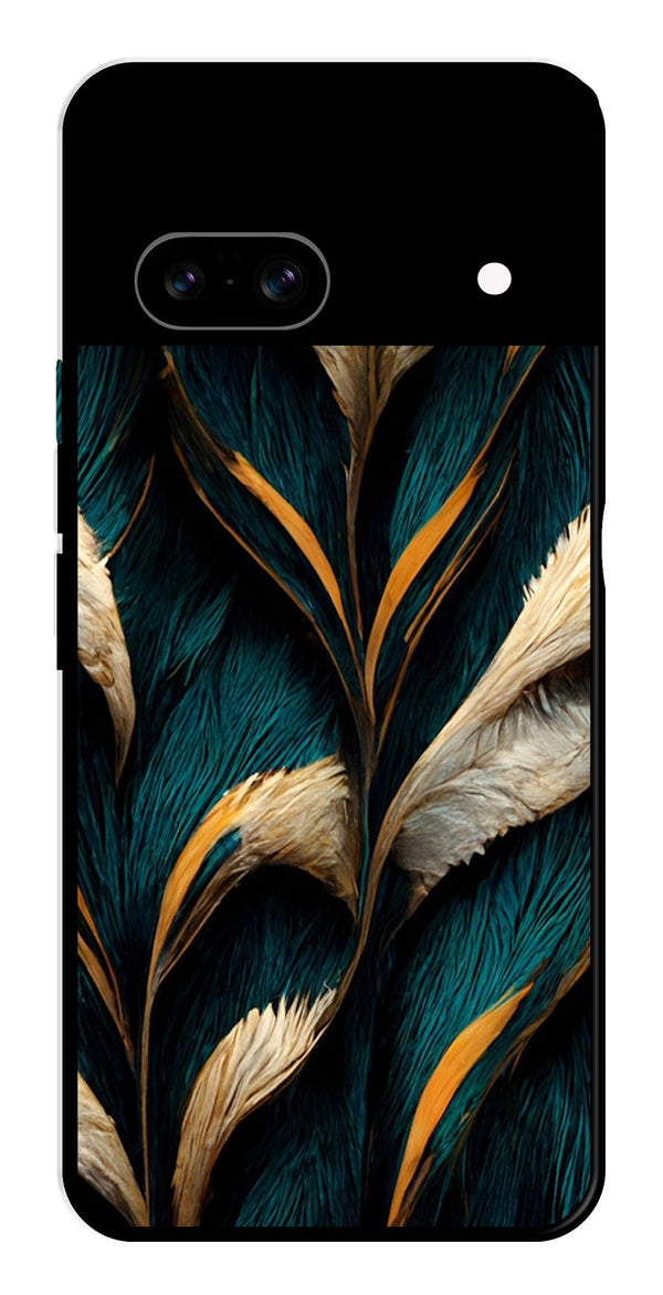 Feathers Metal Mobile Case for Google Pixel 8   (Design No -30)