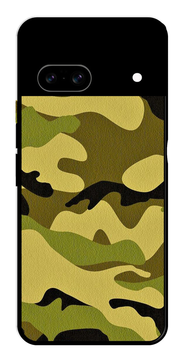 Army Pattern Metal Mobile Case for Google Pixel 8   (Design No -35)