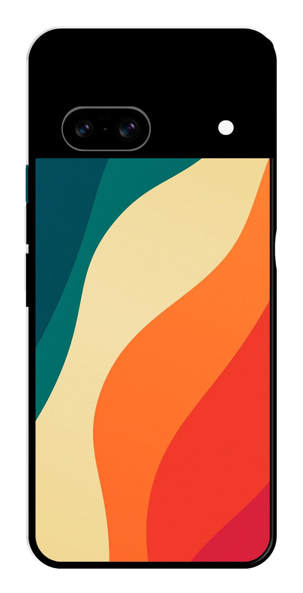 Muted Rainbow Metal Mobile Case for Google Pixel 8   (Design No -39)