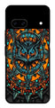 Owl Pattern Metal Mobile Case for Google Pixel 8   (Design No -42)