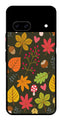 Leaves Design Metal Mobile Case for Google Pixel 8   (Design No -51)