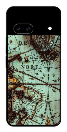 Map Design Metal Mobile Case for Google Pixel 8