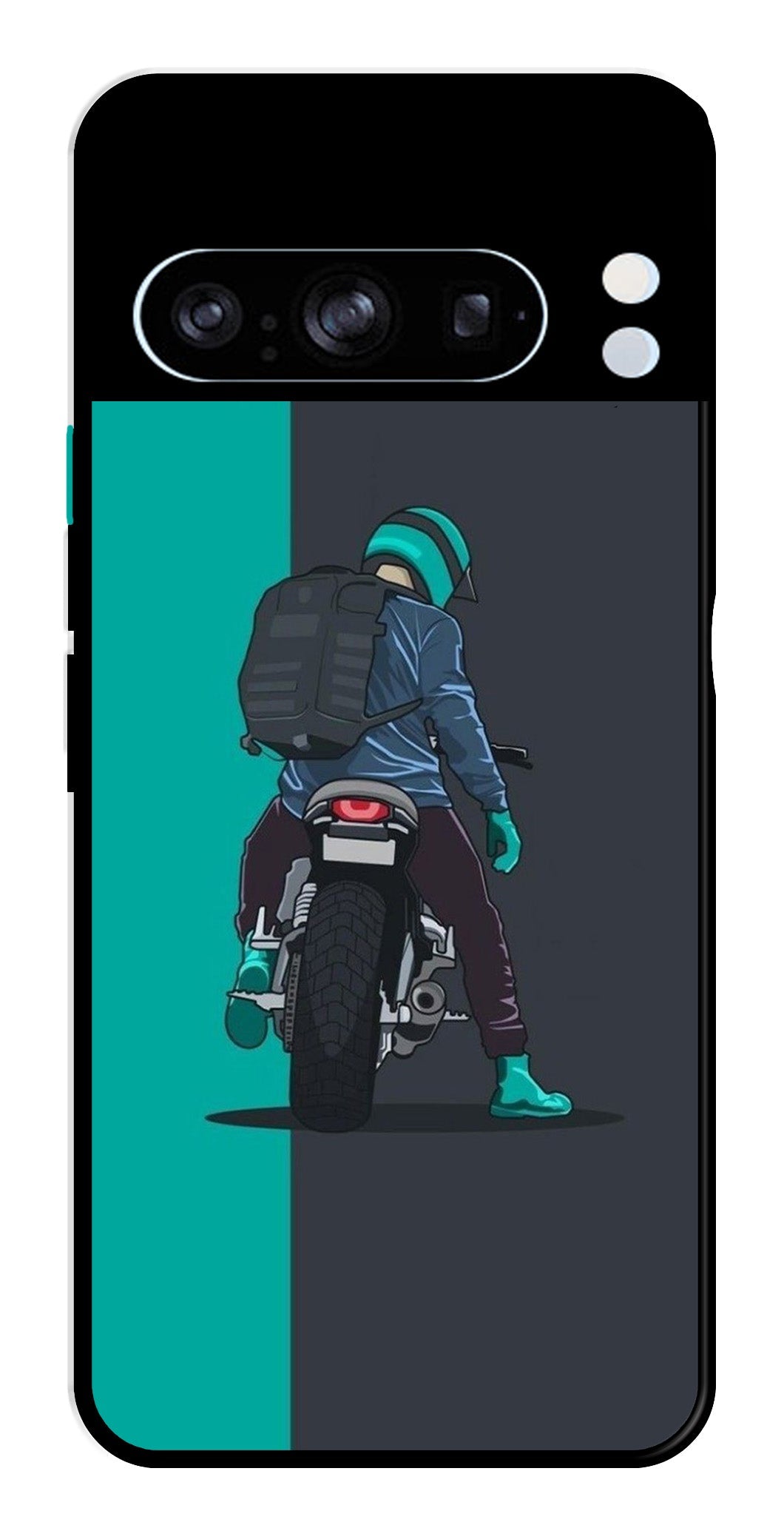 Bike Lover Metal Mobile Case for Google Pixel 8 Pro   (Design No -05)