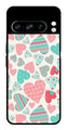 Hearts Pattern Metal Mobile Case for Google Pixel 8 Pro   (Design No -22)