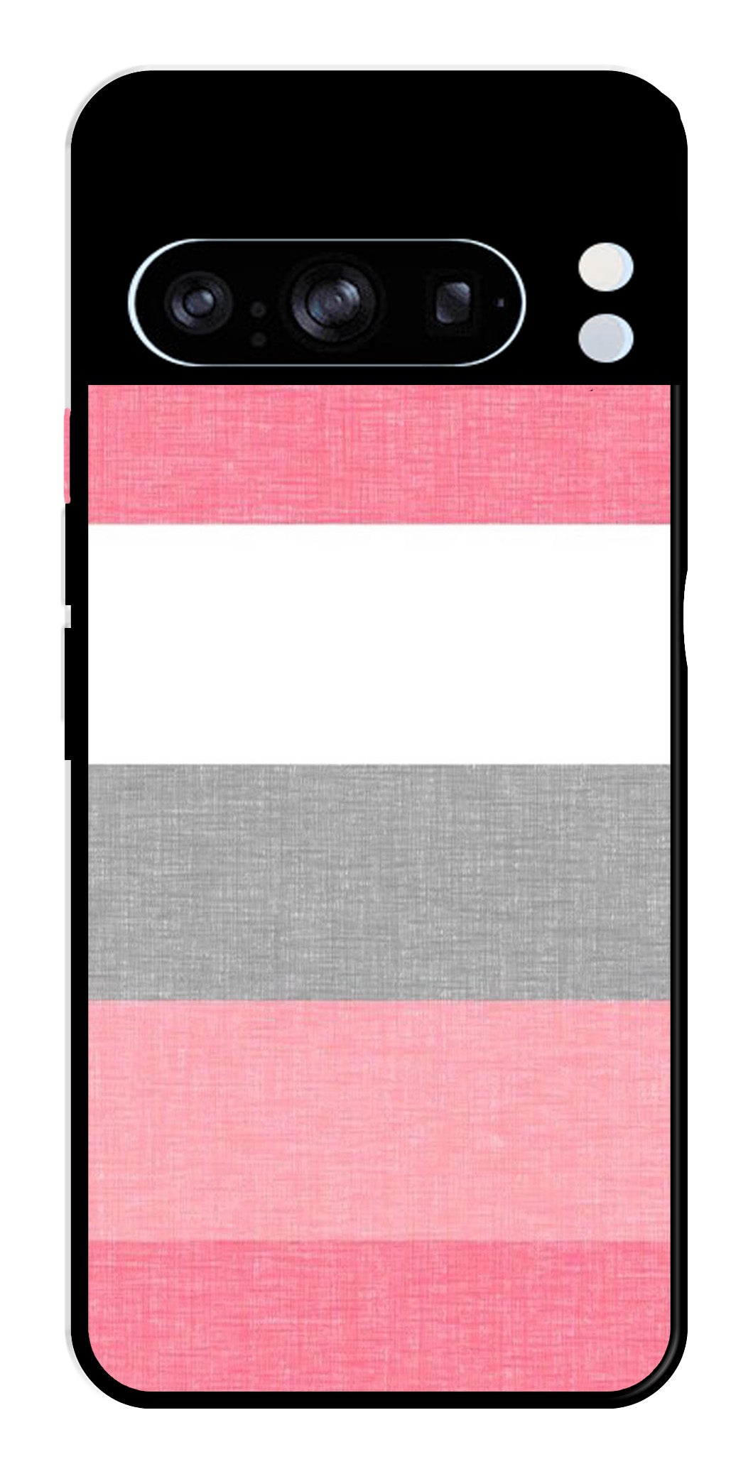 Pink Pattern Metal Mobile Case for Google Pixel 8 Pro   (Design No -23)
