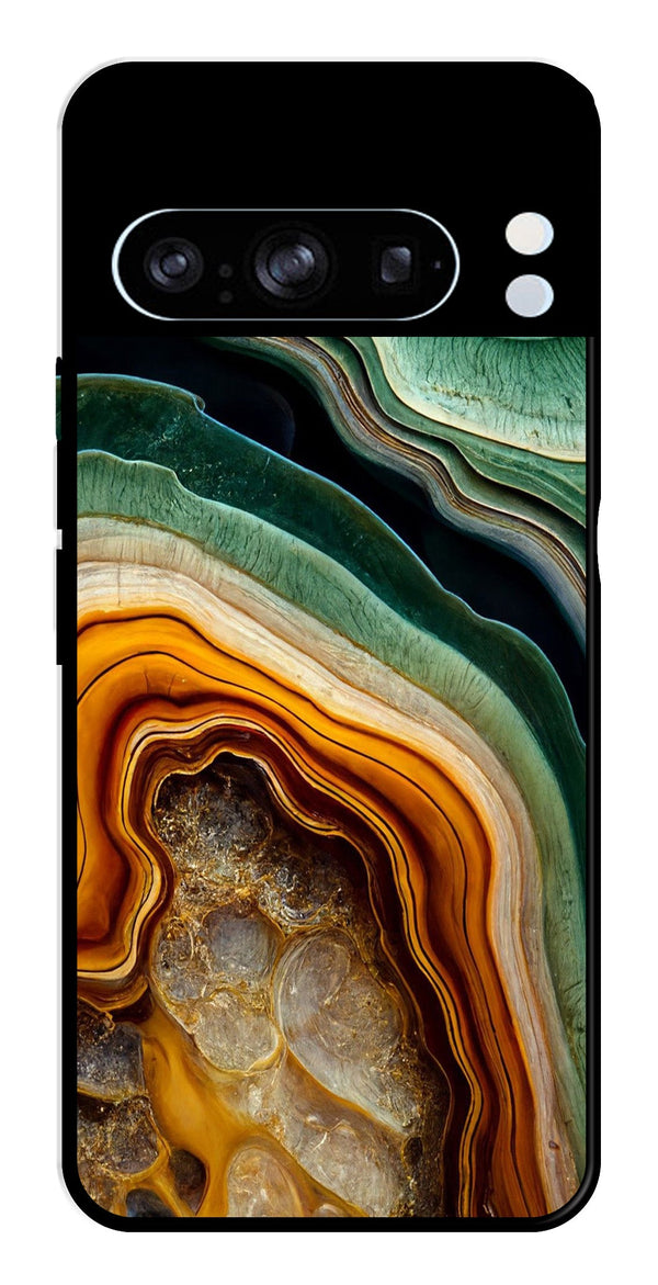 Marble Design Metal Mobile Case for Google Pixel 8 Pro   (Design No -28)