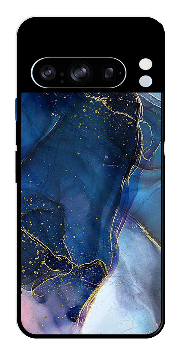 Blue Marble Metal Mobile Case for Google Pixel 8 Pro   (Design No -34)