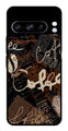 Coffee Pattern Metal Mobile Case for Google Pixel 8 Pro   (Design No -37)