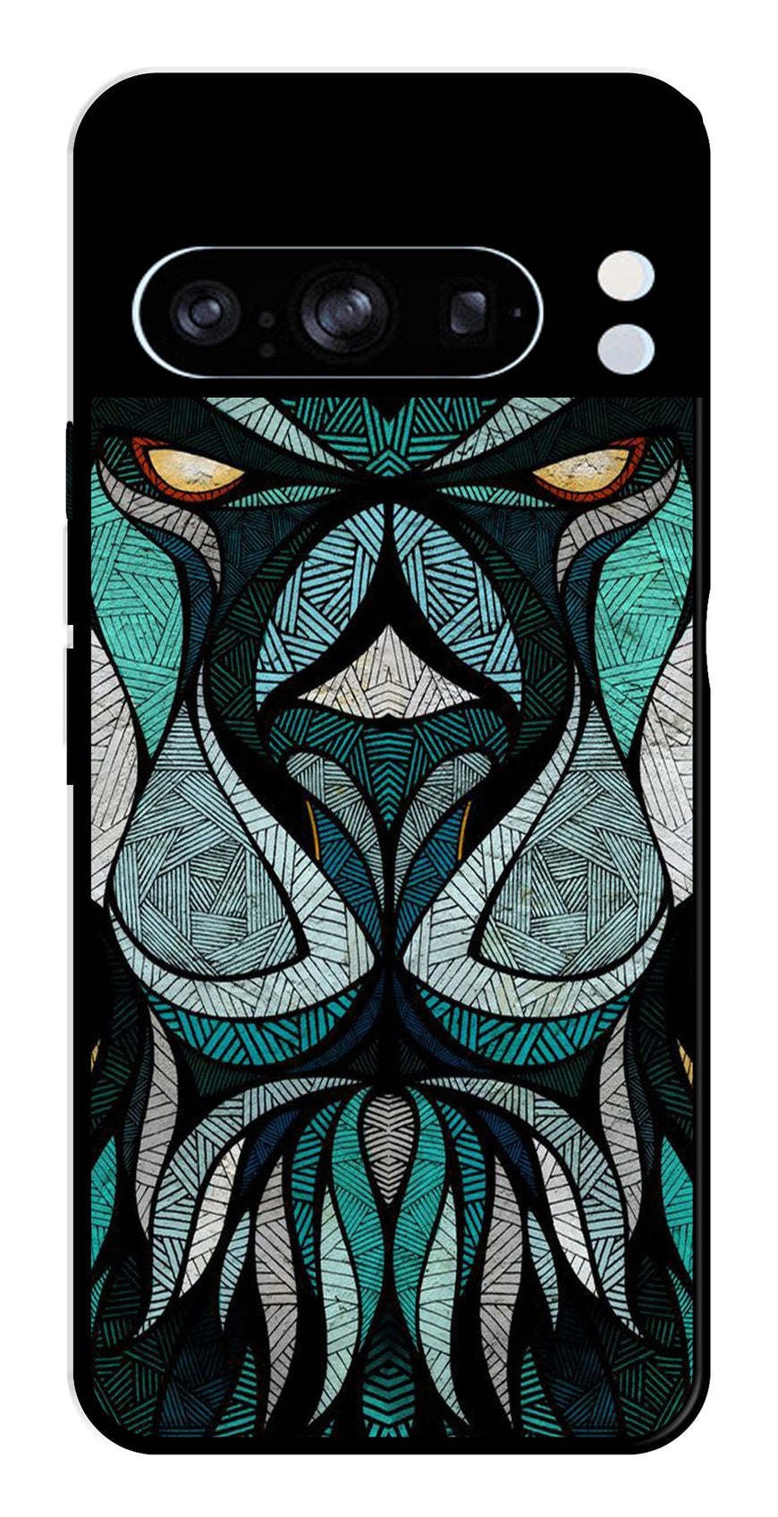 Lion Pattern Metal Mobile Case for Google Pixel 8 Pro   (Design No -40)