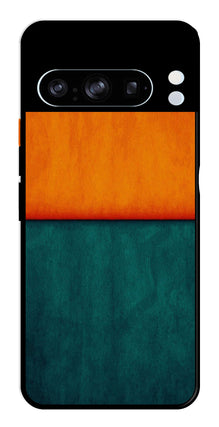 Orange Green Pattern Metal Mobile Case for Google Pixel 8 Pro