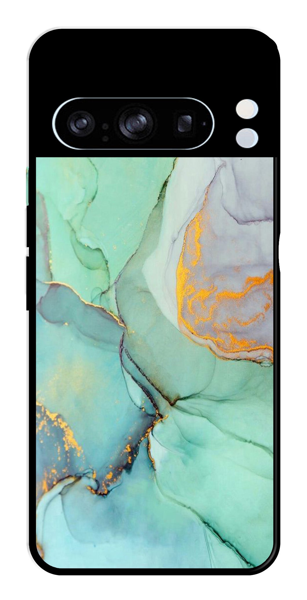 Marble Design Metal Mobile Case for Google Pixel 8 Pro   (Design No -46)
