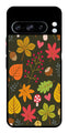 Leaves Design Metal Mobile Case for Google Pixel 8 Pro   (Design No -51)