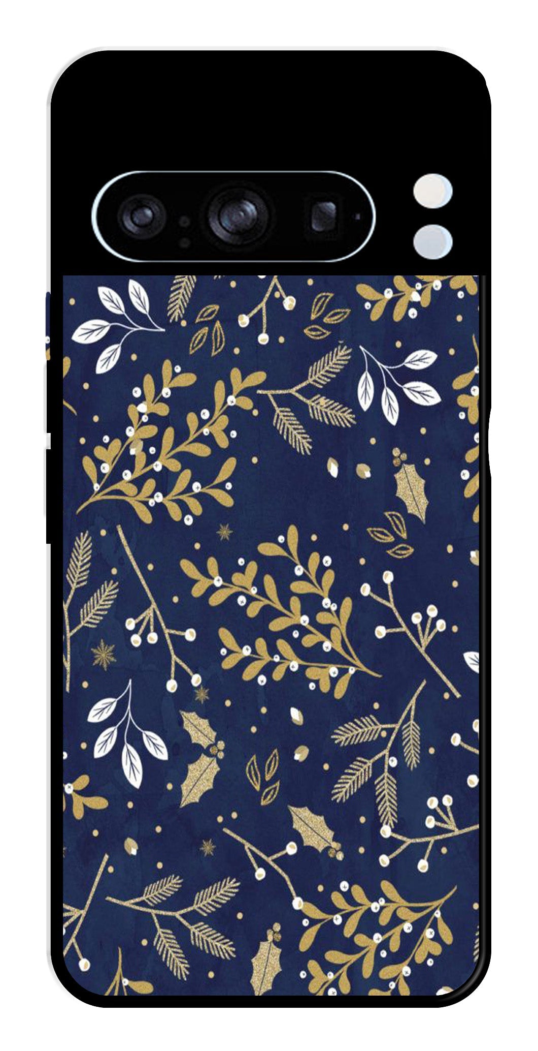 Floral Pattern  Metal Mobile Case for Google Pixel 8 Pro   (Design No -52)