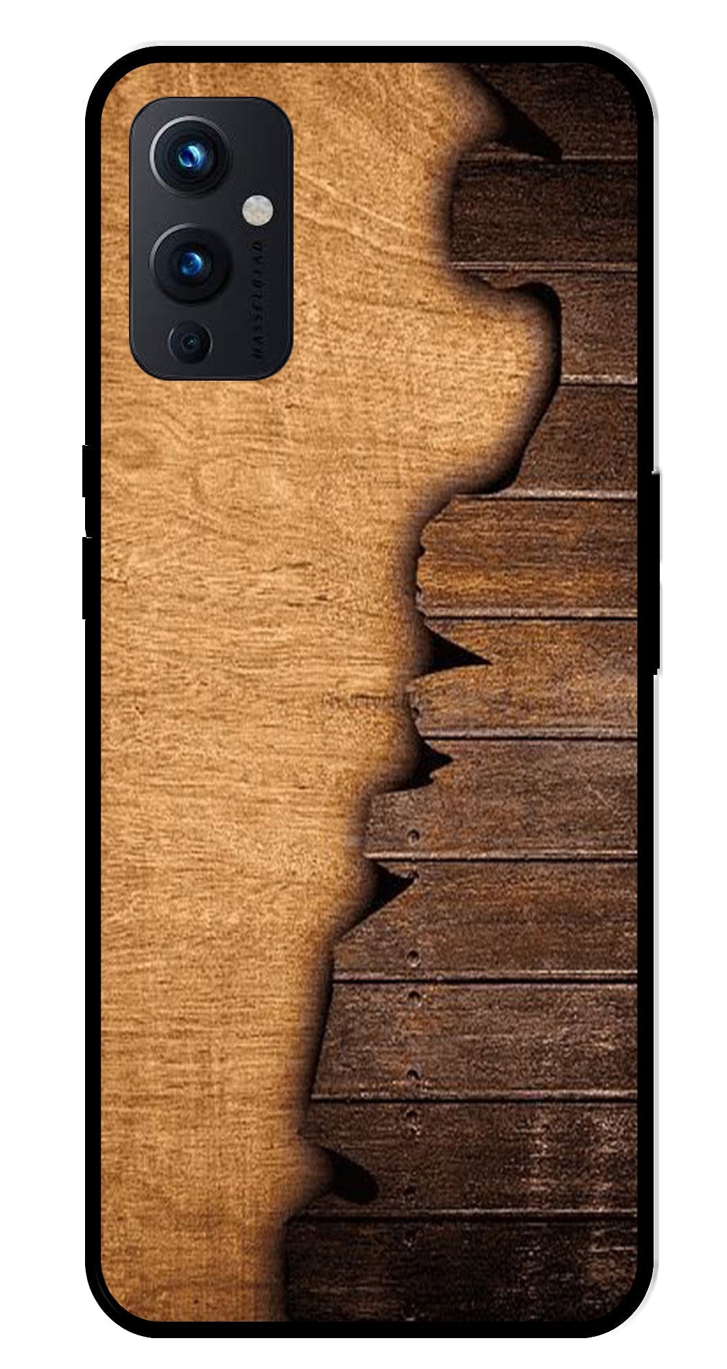 Wooden Design Metal Mobile Case for OnePlus 9
