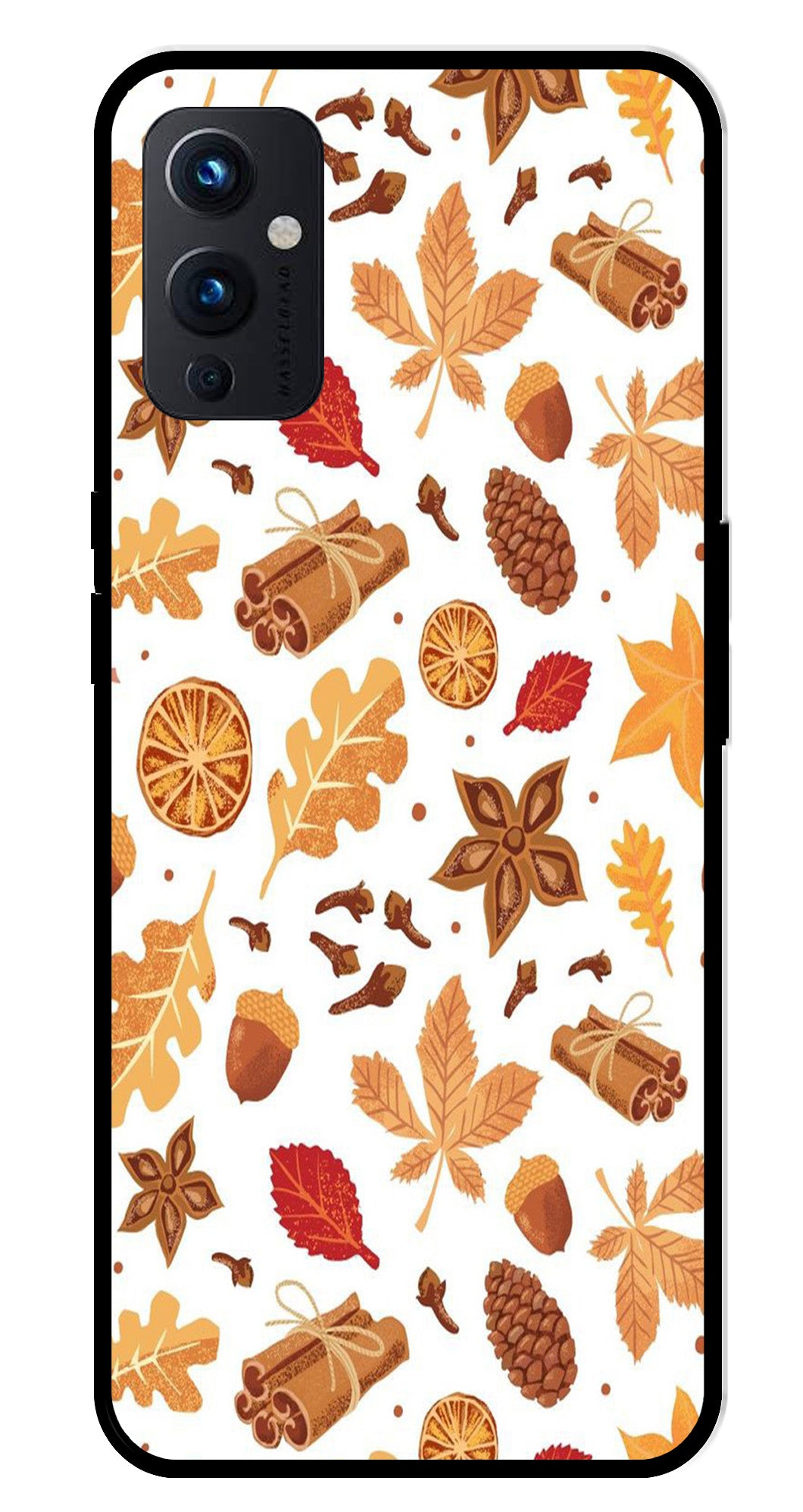 Autumn Leaf Metal Mobile Case for OnePlus 9