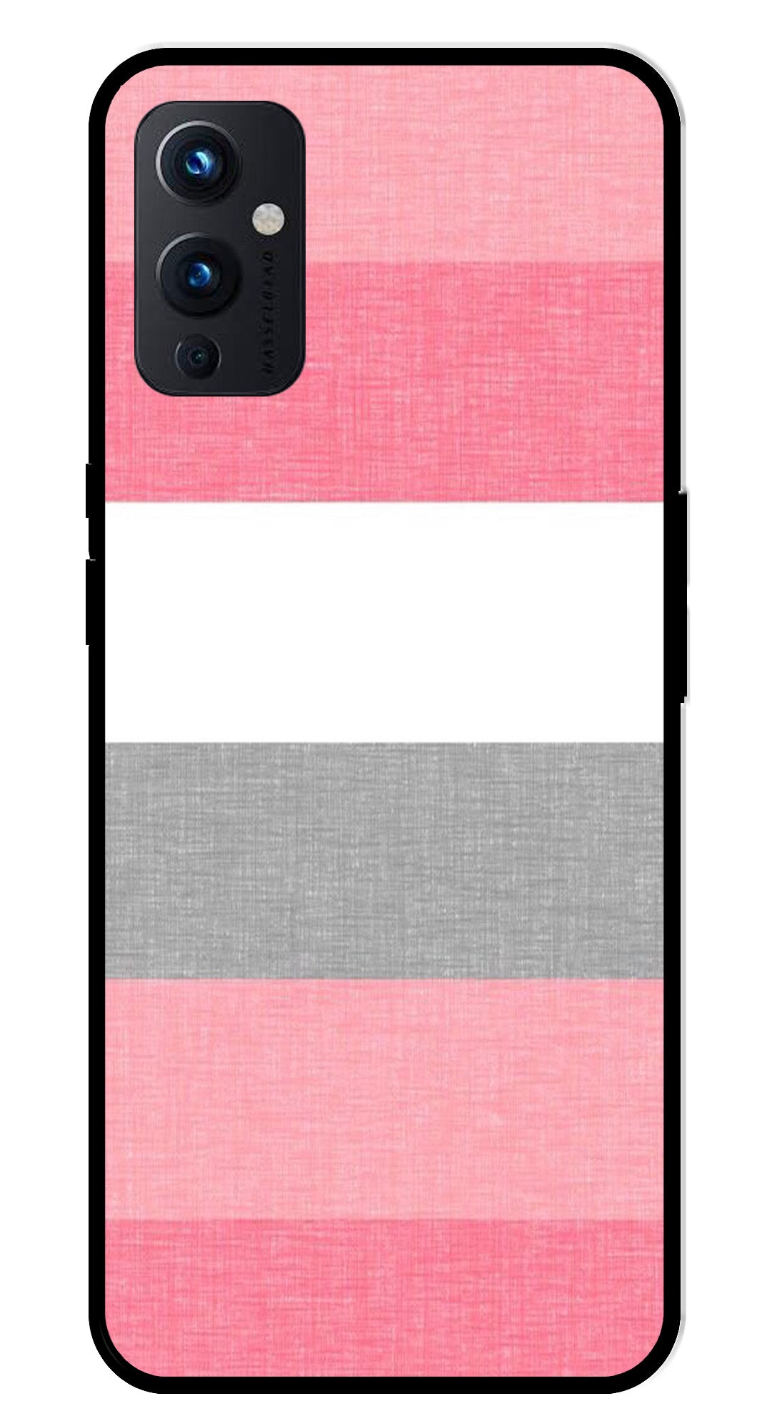 Pink Pattern Metal Mobile Case for OnePlus 9