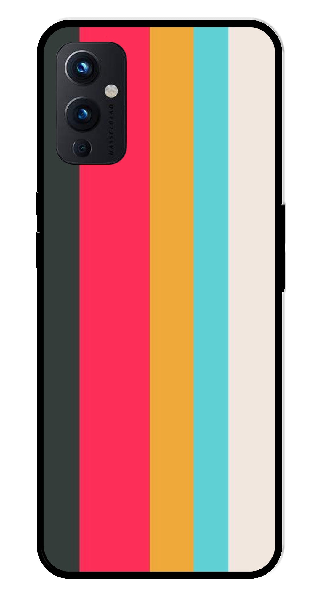 Muted Rainbow Metal Mobile Case for OnePlus 9