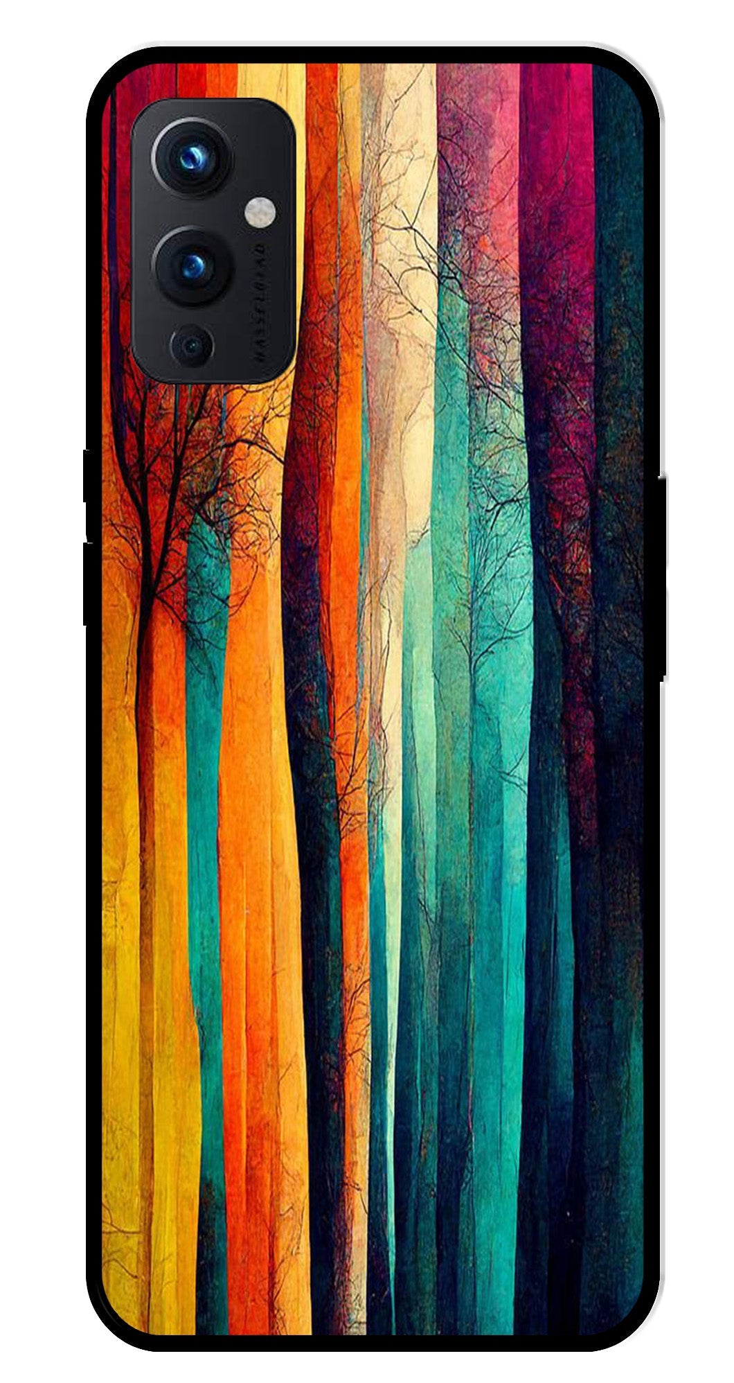 Modern Art Colorful Metal Mobile Case for OnePlus 9