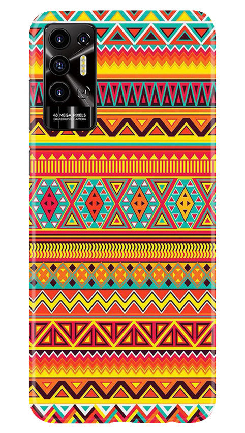 Zigzag line pattern Case for Tecno Pova 2