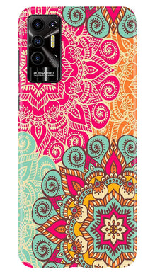 Rangoli art Mobile Back Case for Tecno Pova 2 (Design - 6)
