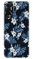 White flowers Blue Background2 Case for Tecno Pova 2