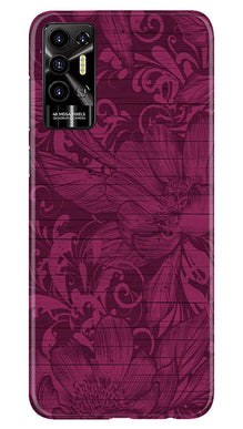 Purple Backround Mobile Back Case for Tecno Pova 2 (Design - 22)