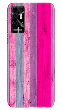 Wooden look Mobile Back Case for Tecno Pova 2 (Design - 24)