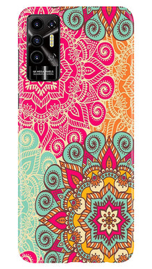 Rangoli art2 Mobile Back Case for Tecno Pova 2 (Design - 29)